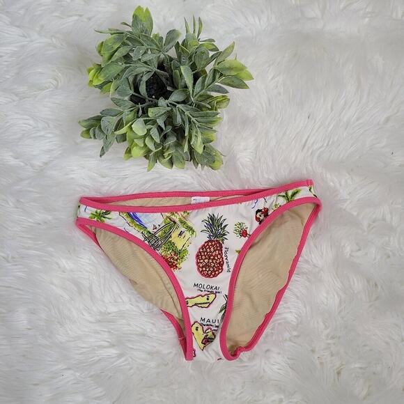 J. Crew Size Medium Tropical Print Bikini Bottoms - Picture 1 of 10